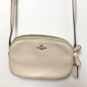 Coach Sadie Crossbody in white